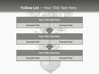 Economy Lightbulb White PowerPoint Template