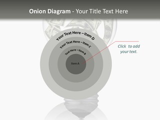 Economy Lightbulb White PowerPoint Template