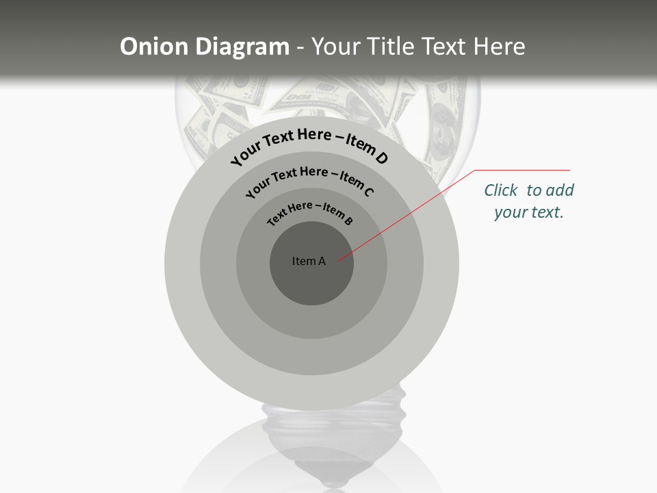 Economy Lightbulb White PowerPoint Template