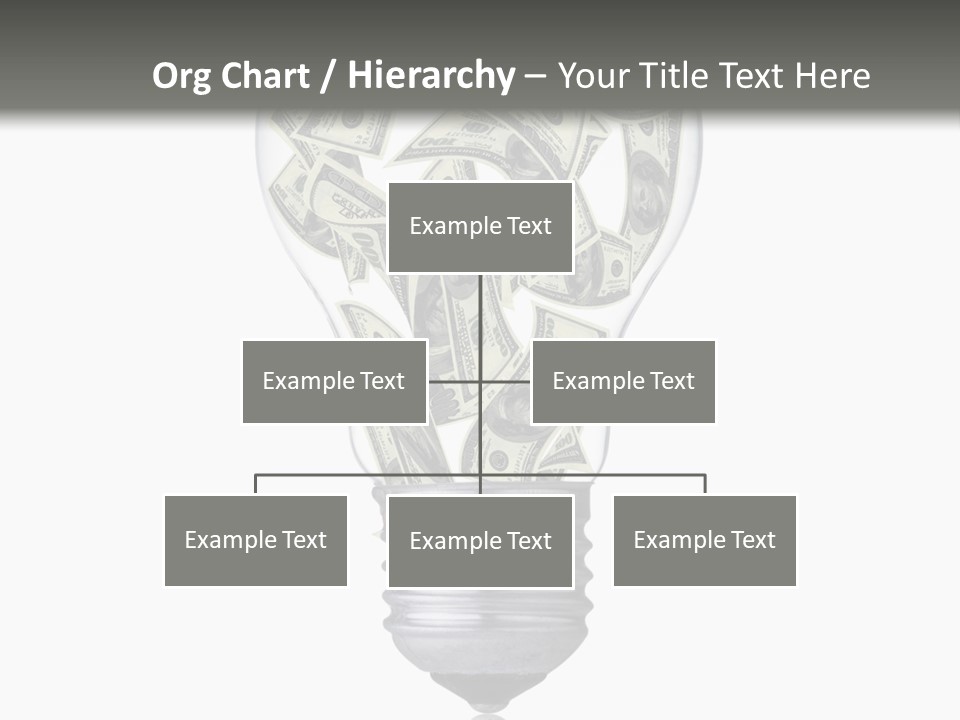 Economy Lightbulb White PowerPoint Template