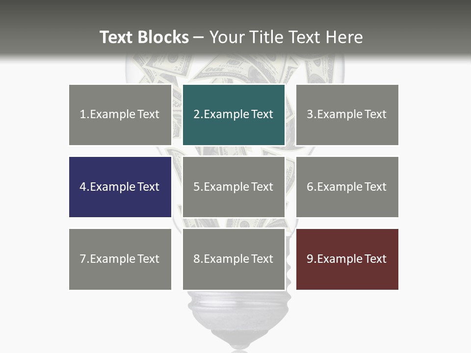 Economy Lightbulb White PowerPoint Template