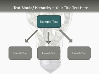 Economy Lightbulb White PowerPoint Template