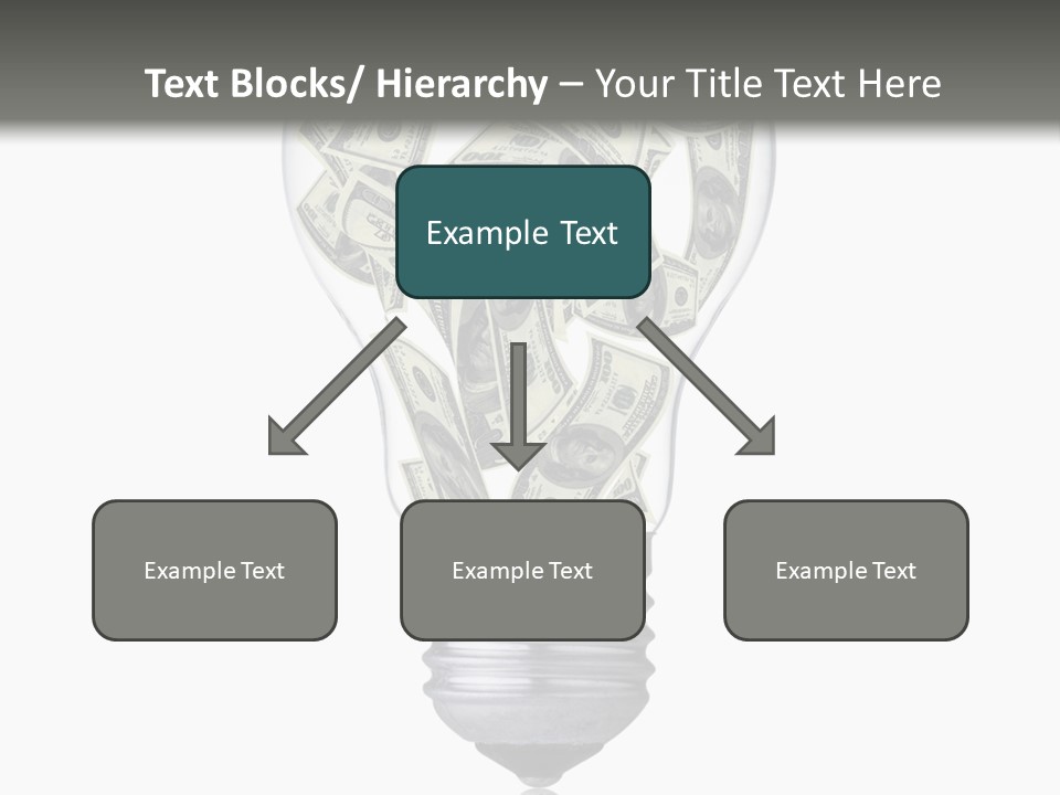 Economy Lightbulb White PowerPoint Template