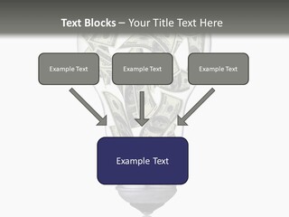 Economy Lightbulb White PowerPoint Template
