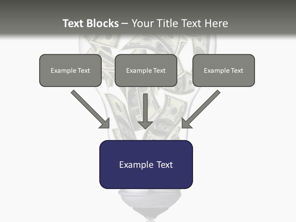 Economy Lightbulb White PowerPoint Template
