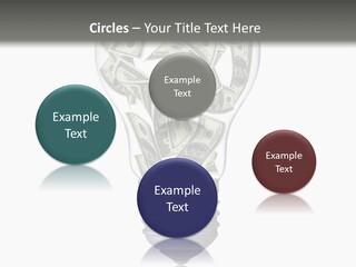 Economy Lightbulb White PowerPoint Template
