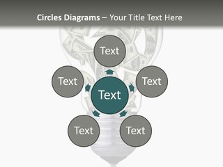 Economy Lightbulb White PowerPoint Template