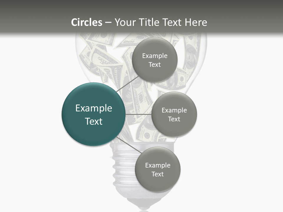 Economy Lightbulb White PowerPoint Template