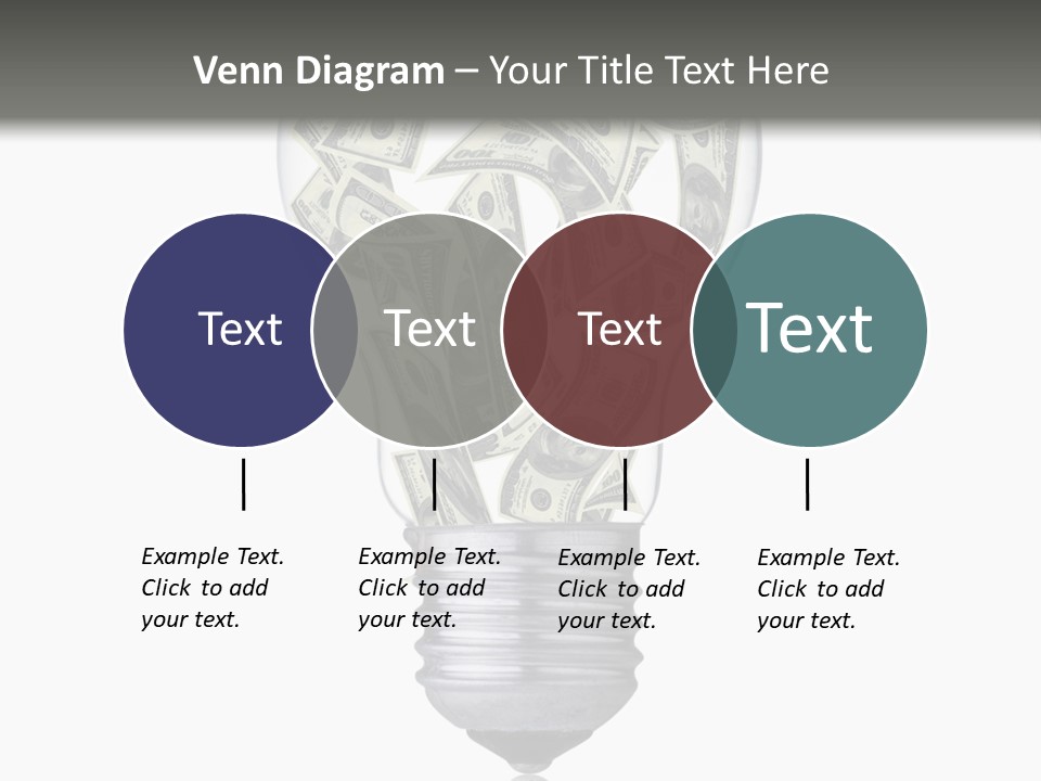 Economy Lightbulb White PowerPoint Template