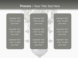 Economy Lightbulb White PowerPoint Template