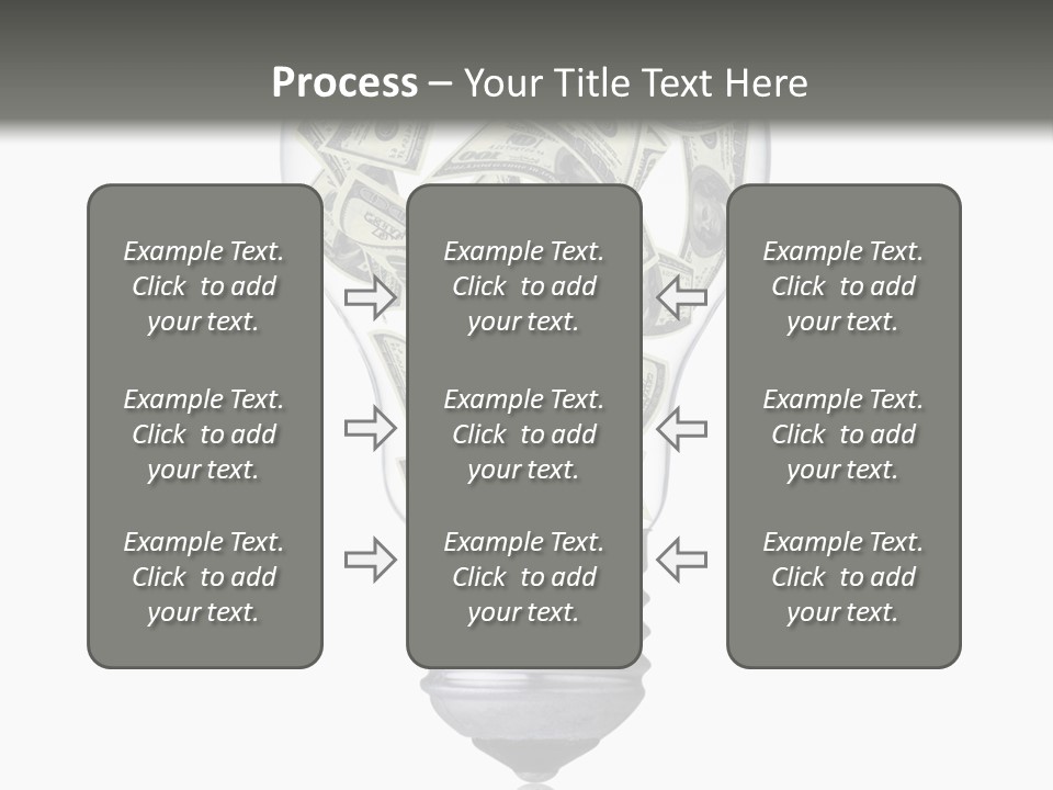 Economy Lightbulb White PowerPoint Template
