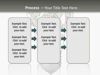 Economy Lightbulb White PowerPoint Template