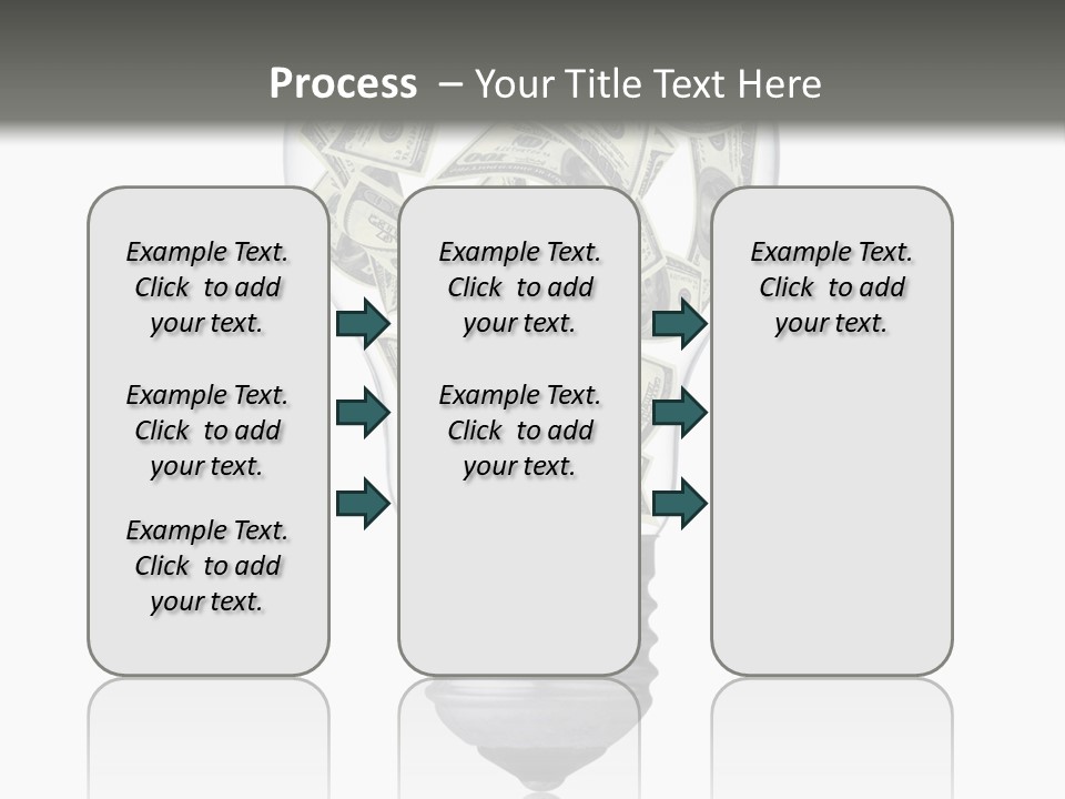 Economy Lightbulb White PowerPoint Template
