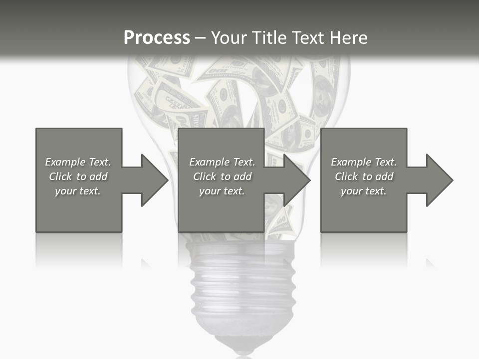 Economy Lightbulb White PowerPoint Template