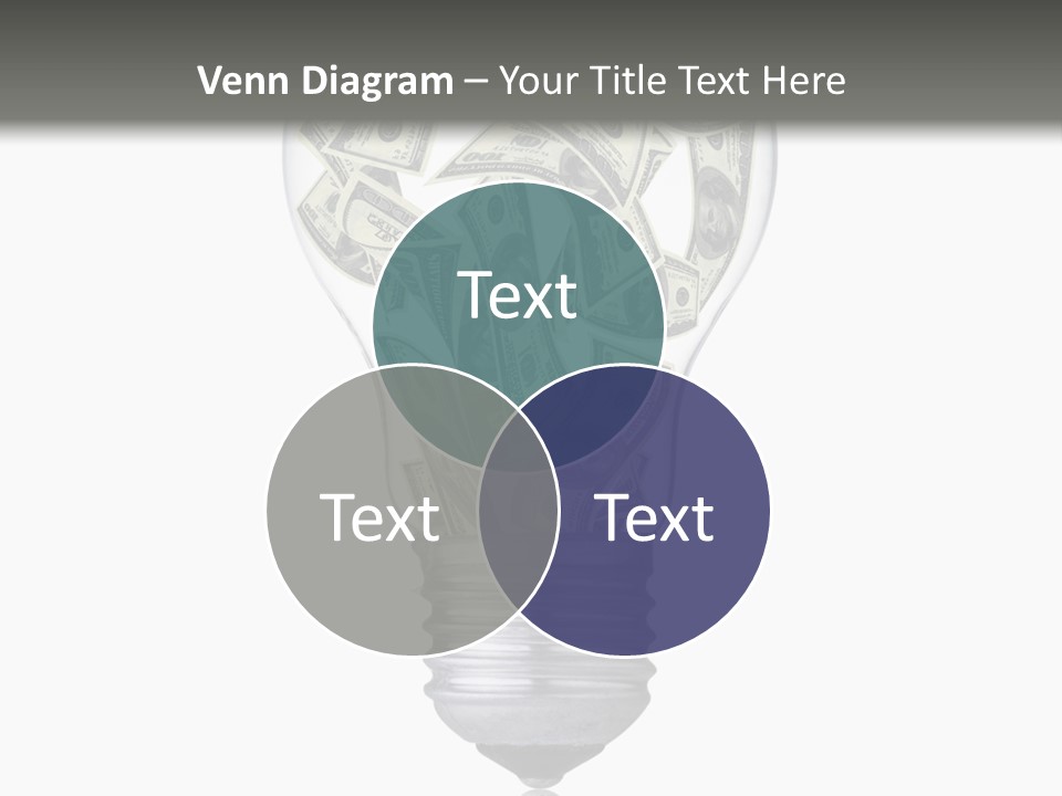 Economy Lightbulb White PowerPoint Template