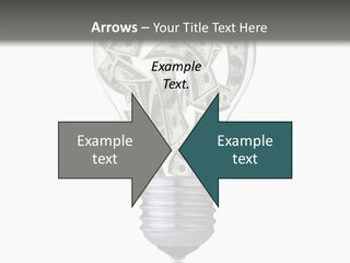 Economy Lightbulb White PowerPoint Template