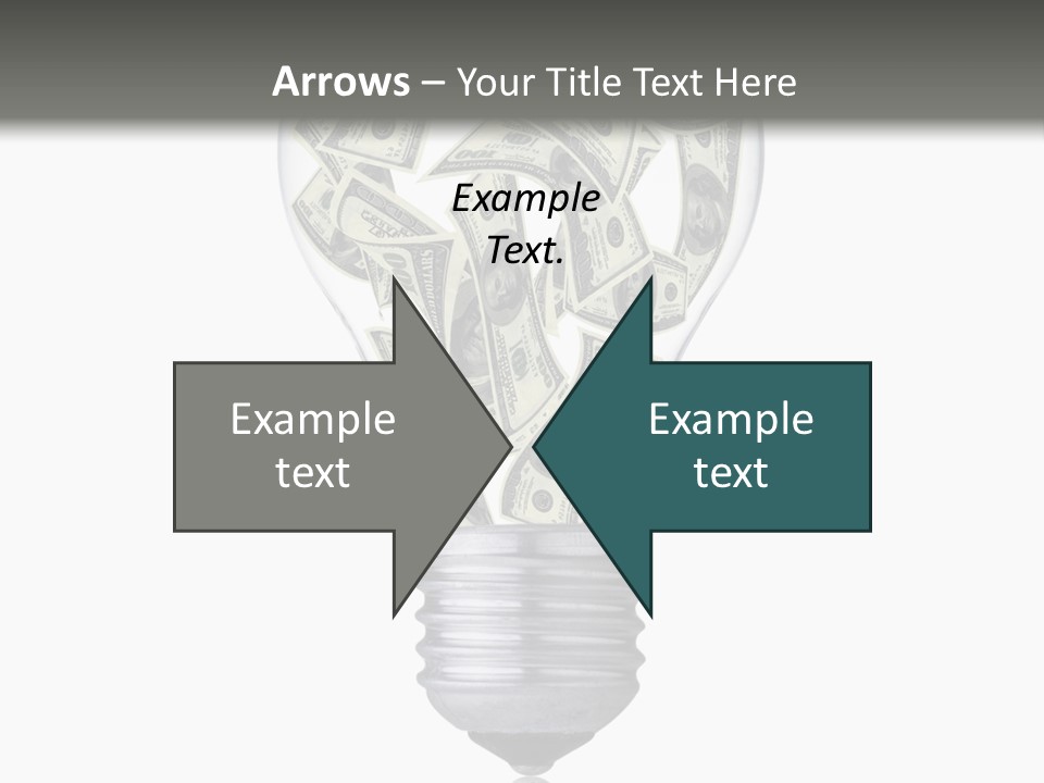 Economy Lightbulb White PowerPoint Template