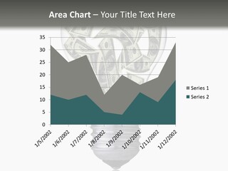 Economy Lightbulb White PowerPoint Template