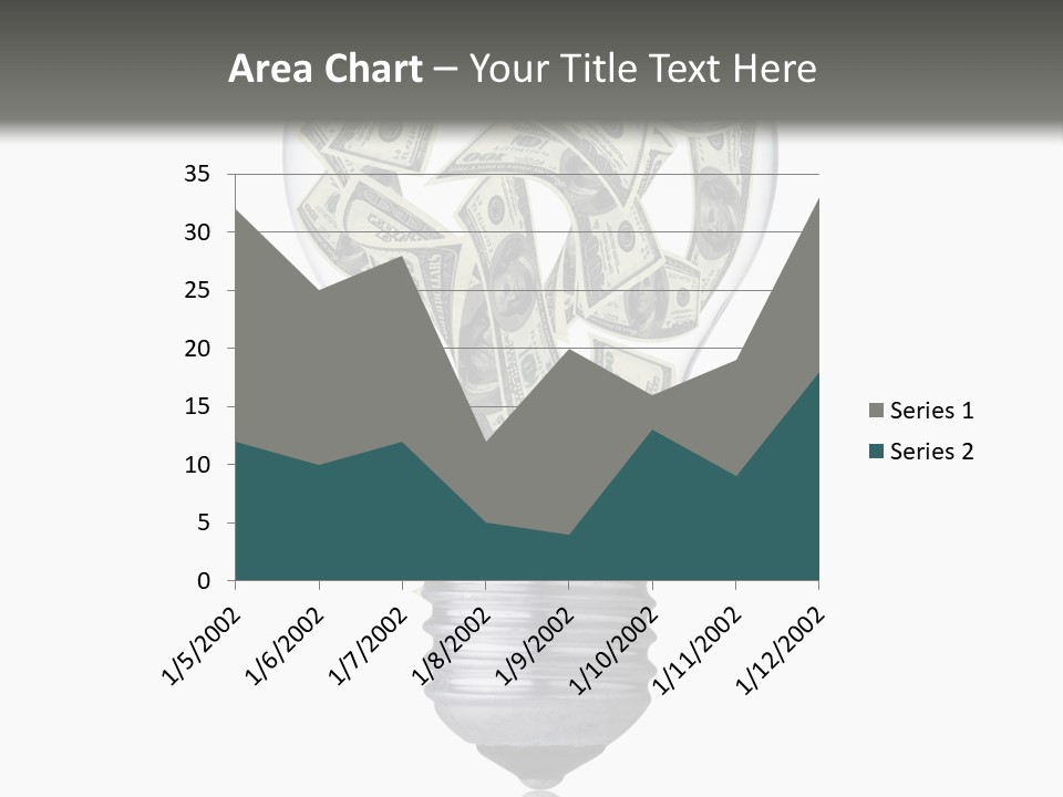 Economy Lightbulb White PowerPoint Template