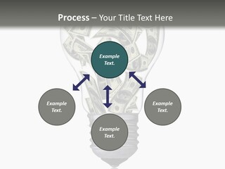 Economy Lightbulb White PowerPoint Template