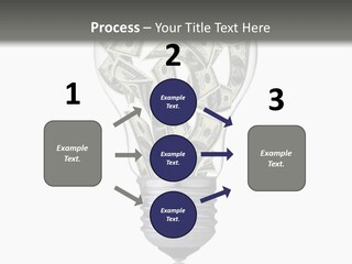 Economy Lightbulb White PowerPoint Template