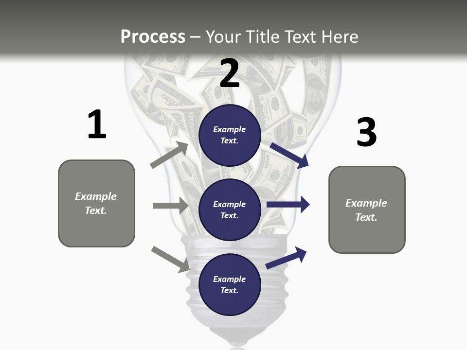 Economy Lightbulb White PowerPoint Template