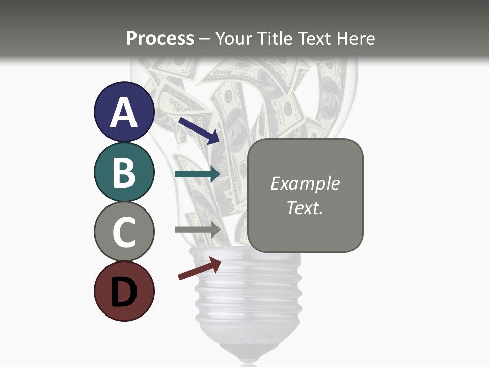 Economy Lightbulb White PowerPoint Template