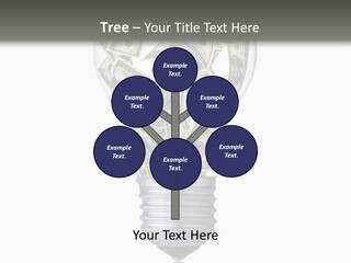 Economy Lightbulb White PowerPoint Template