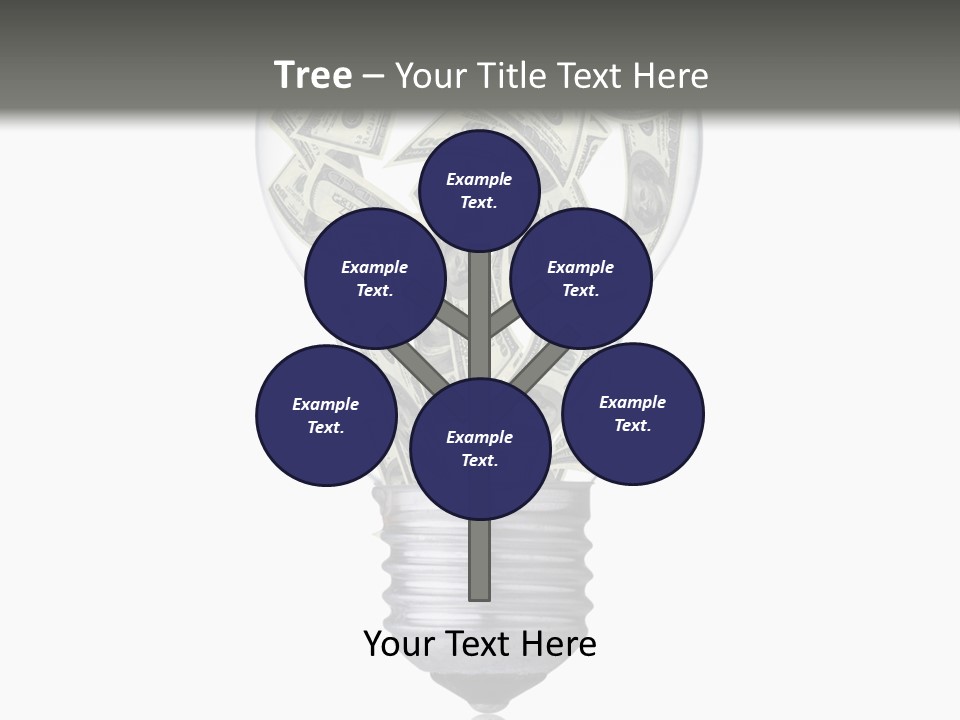 Economy Lightbulb White PowerPoint Template