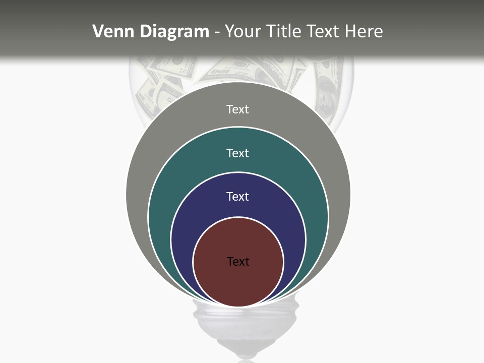 Economy Lightbulb White PowerPoint Template