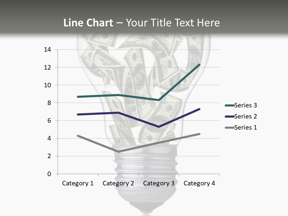 Economy Lightbulb White PowerPoint Template