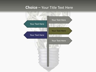 Economy Lightbulb White PowerPoint Template
