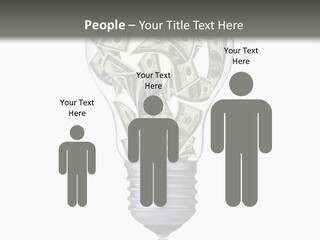 Economy Lightbulb White PowerPoint Template