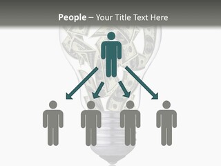 Economy Lightbulb White PowerPoint Template