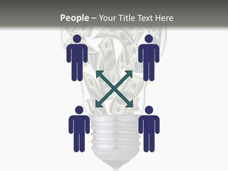 Economy Lightbulb White PowerPoint Template