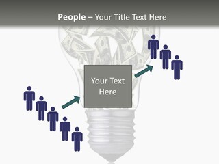 Economy Lightbulb White PowerPoint Template