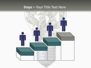 Economy Lightbulb White PowerPoint Template