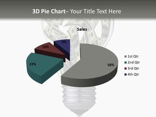 Economy Lightbulb White PowerPoint Template