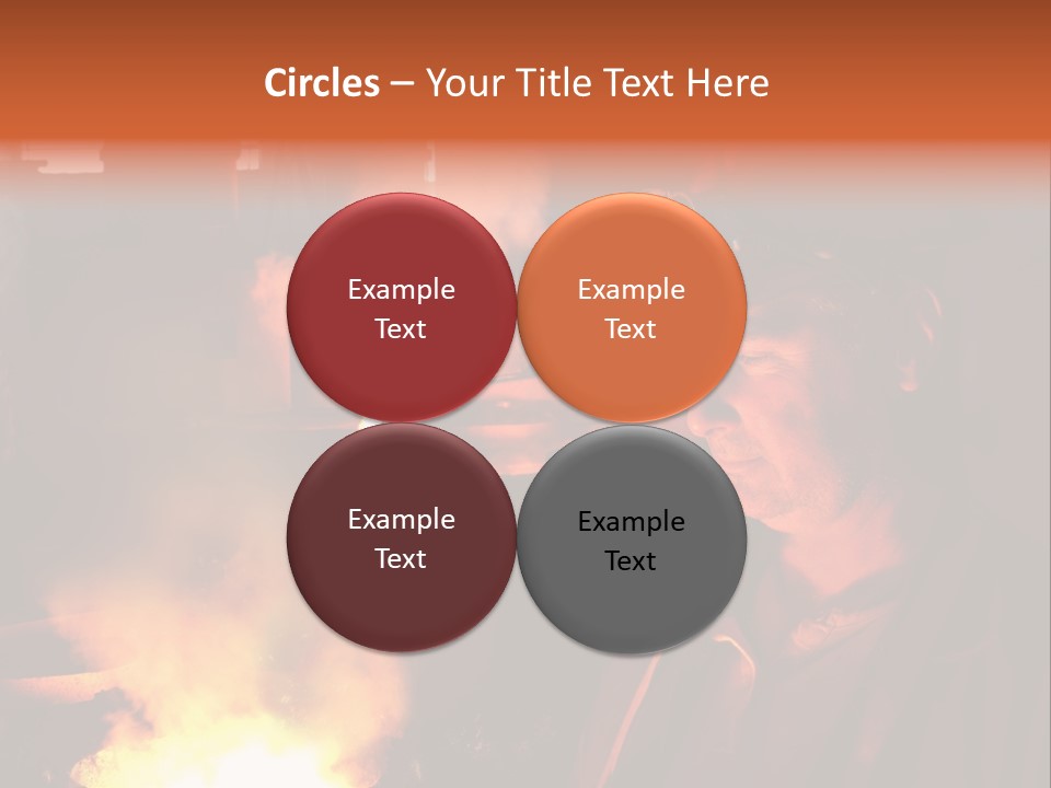 A Man Wearing A Hard Hat And Goggles In A Factory PowerPoint Template