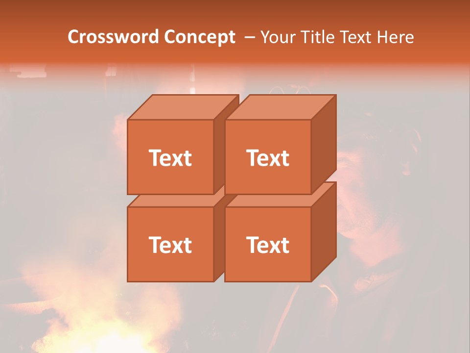 A Man Wearing A Hard Hat And Goggles In A Factory PowerPoint Template