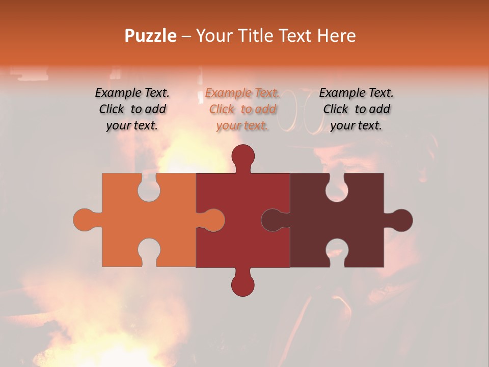 A Man Wearing A Hard Hat And Goggles In A Factory PowerPoint Template