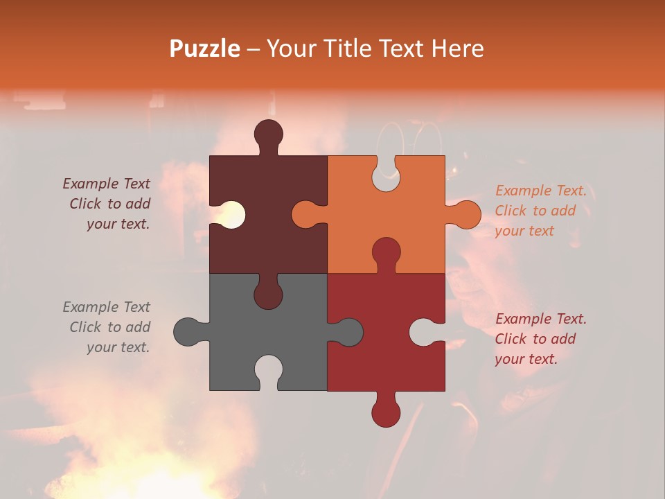 A Man Wearing A Hard Hat And Goggles In A Factory PowerPoint Template