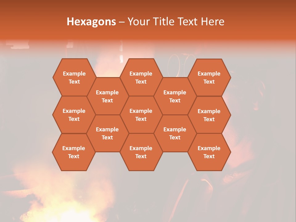 A Man Wearing A Hard Hat And Goggles In A Factory PowerPoint Template