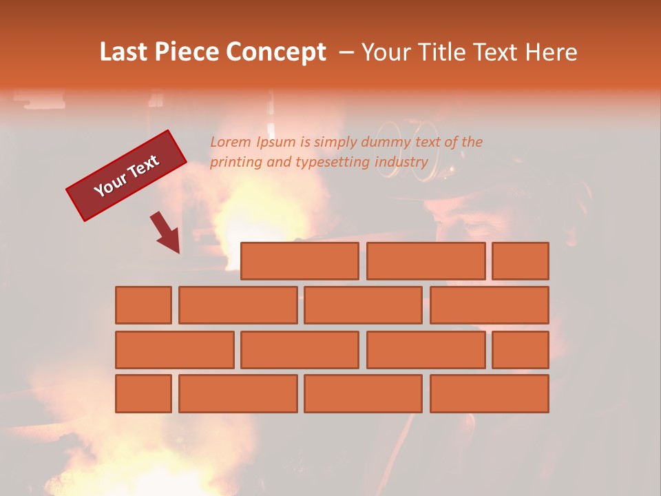 A Man Wearing A Hard Hat And Goggles In A Factory PowerPoint Template