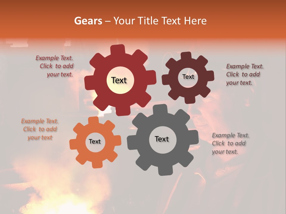 A Man Wearing A Hard Hat And Goggles In A Factory PowerPoint Template