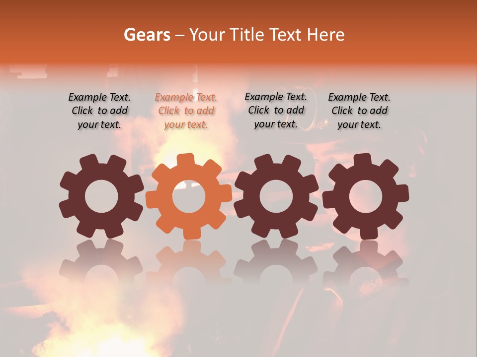 A Man Wearing A Hard Hat And Goggles In A Factory PowerPoint Template