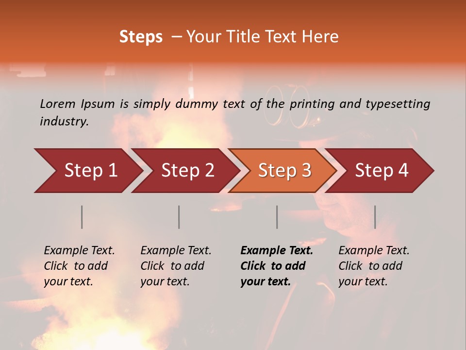 A Man Wearing A Hard Hat And Goggles In A Factory PowerPoint Template