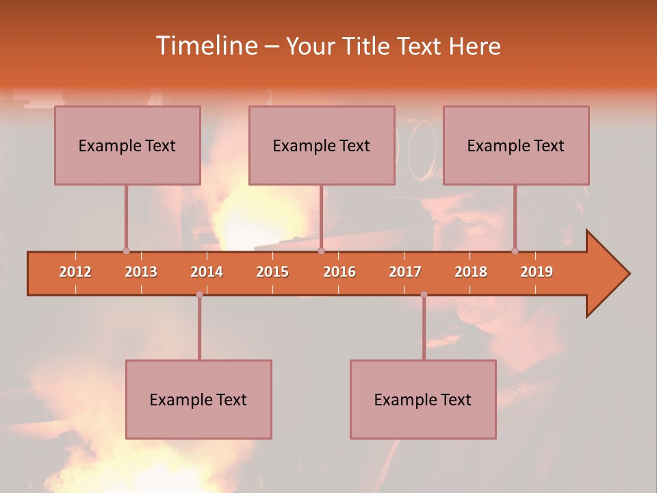 A Man Wearing A Hard Hat And Goggles In A Factory PowerPoint Template