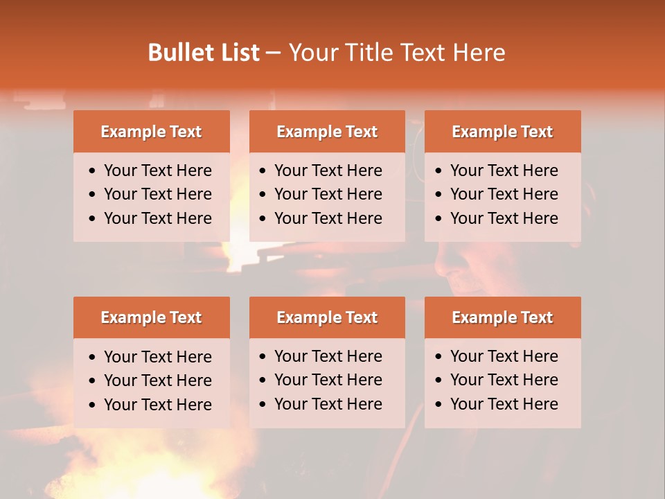 A Man Wearing A Hard Hat And Goggles In A Factory PowerPoint Template