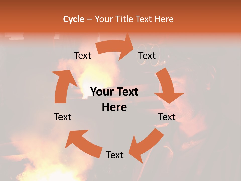 A Man Wearing A Hard Hat And Goggles In A Factory PowerPoint Template